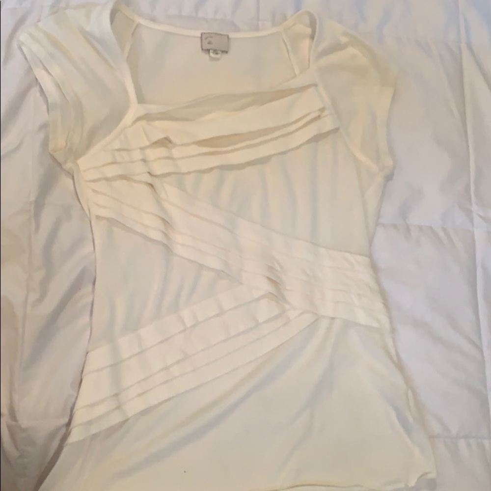 Anthropologie white t shirt